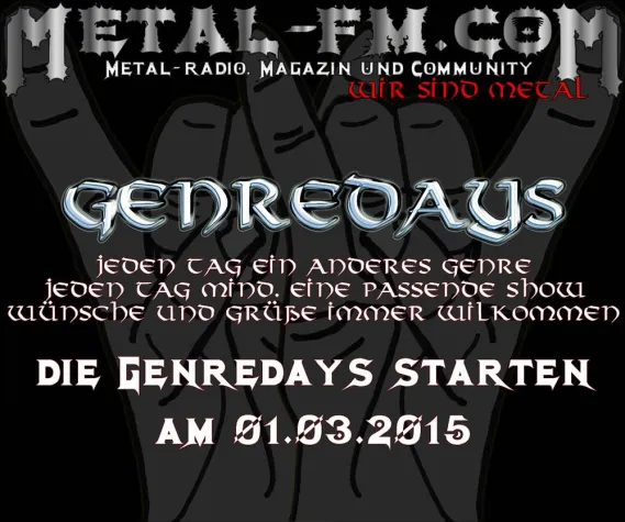 Bild: Programm Umstellung im Metal-FM.com, Metal Radio & Verstärkung gesucht!