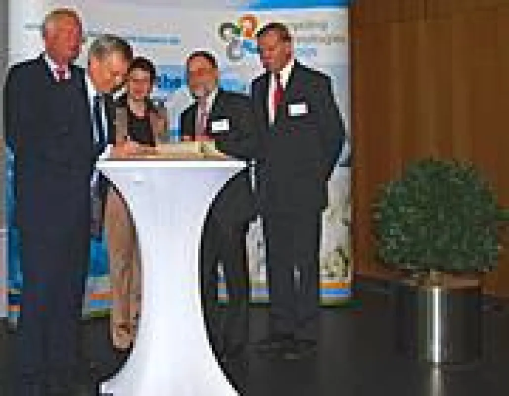 Prof. Dr. Wolfgang Rommel, Thomas Kreuzer, Tanja Gönner, Dr. Peter Kulitz, Walter Ernst (v.l.n.r.)