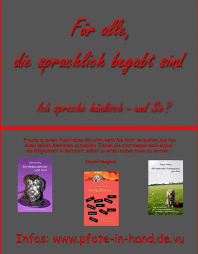 Bild: Für alle, die sprachlich begabt sind. Ich spreche hündisch - und Sie?