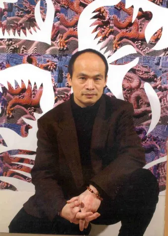 Bild: Ren Rong kreiert die Awardfigur zum "Health-Media-Award'2009"