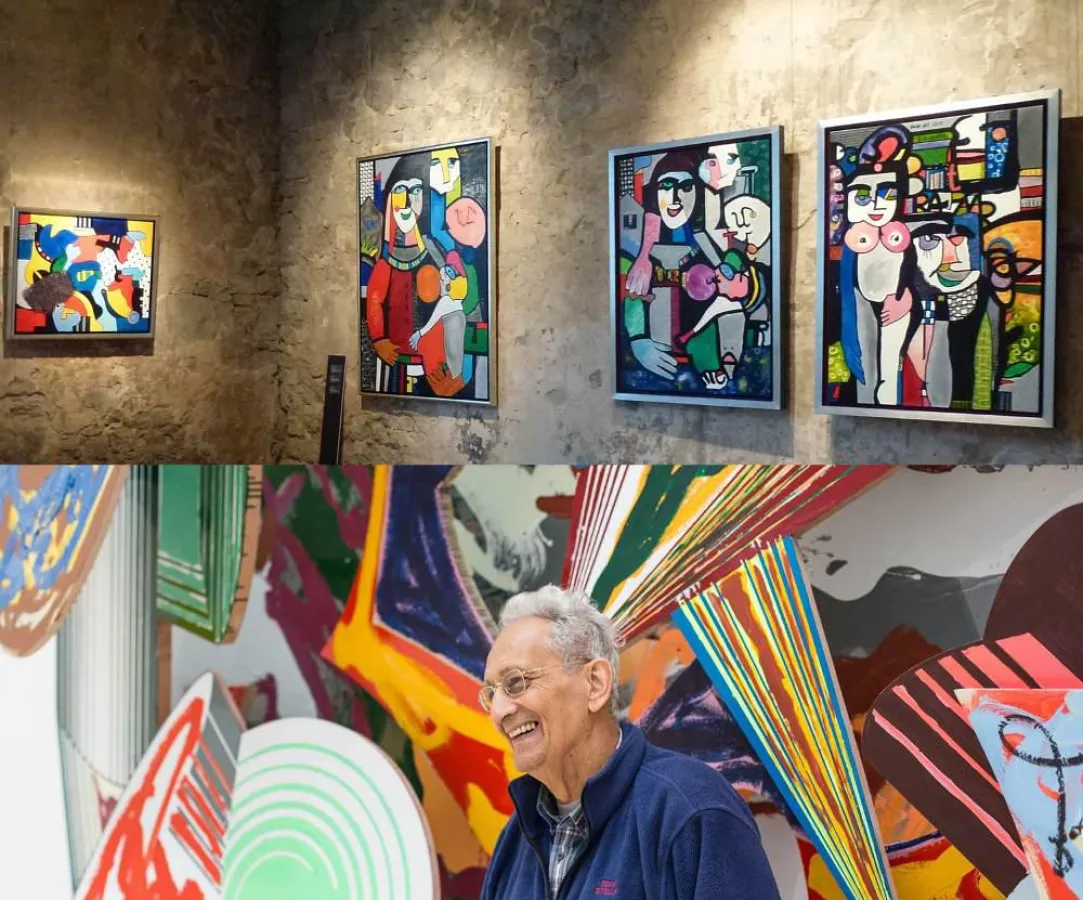 Bunt statt grau - Kunstherbst in den ZeitOrten; mit Ausstellungen von Otmar Alt und Frank Stella