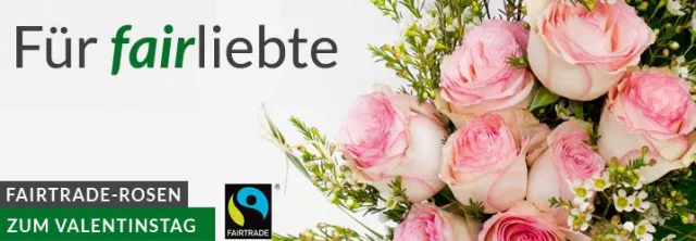 Bild: Fairtrade-Rosen zum Valentinstag – jetzt auch online