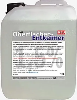 Bild: Neues Produkt gegen Sekundärkontamination - Jati-Oberflächen-Entkeimer
