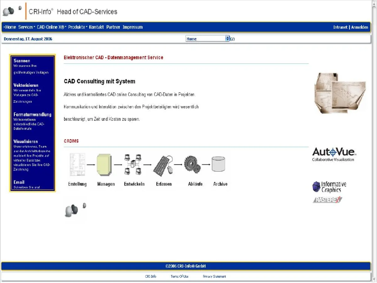 CADMS® Intranet-Portal