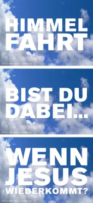 Bild: Himmelfahrt: ein schöner freier - sinnentleerter - Feiertag