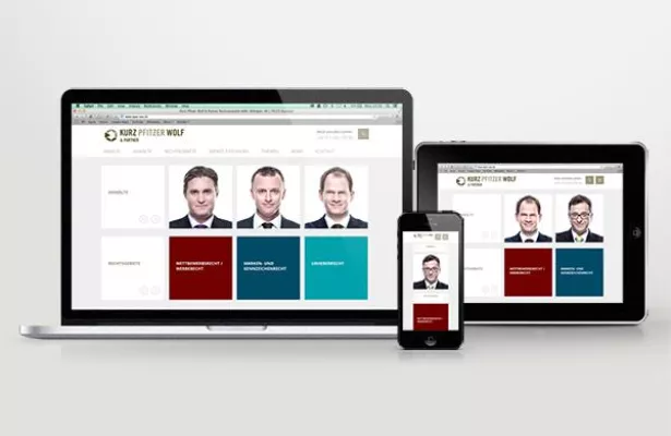 Bild: Online Maßanzug für Stuttgarter Anwaltskanzlei KPW von visual4