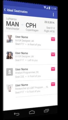 Bild: Wähle Deinen Sitznachbarn im Flieger! SeatUnity geht in die Finanzierungs-Phase und sucht Unterstützer.
