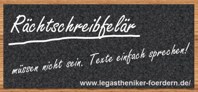 Bild: Gemeinsam Legasthenikerinnen und Legastheniker fördern