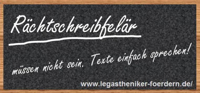 Bild: Gemeinsam Legasthenikerinnen und Legastheniker fördern