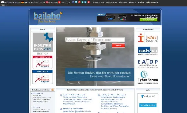 Bild: Visibilität und Auffindbarkeit auf B2B-Portal für Deutschland, Österreich und die Schweiz