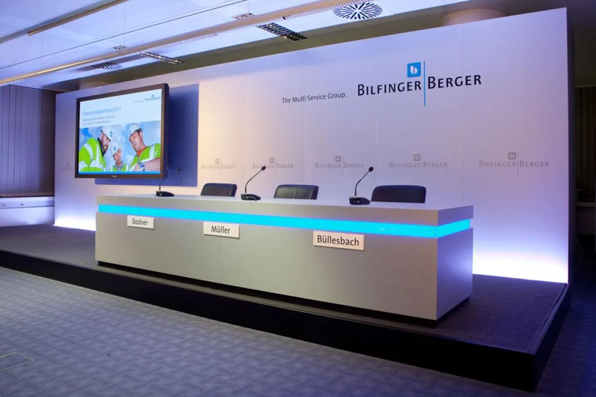 Gebhardt Projekte GmbH | Durchführung Bilanzpressekonferenz Bilfinger Berger SE