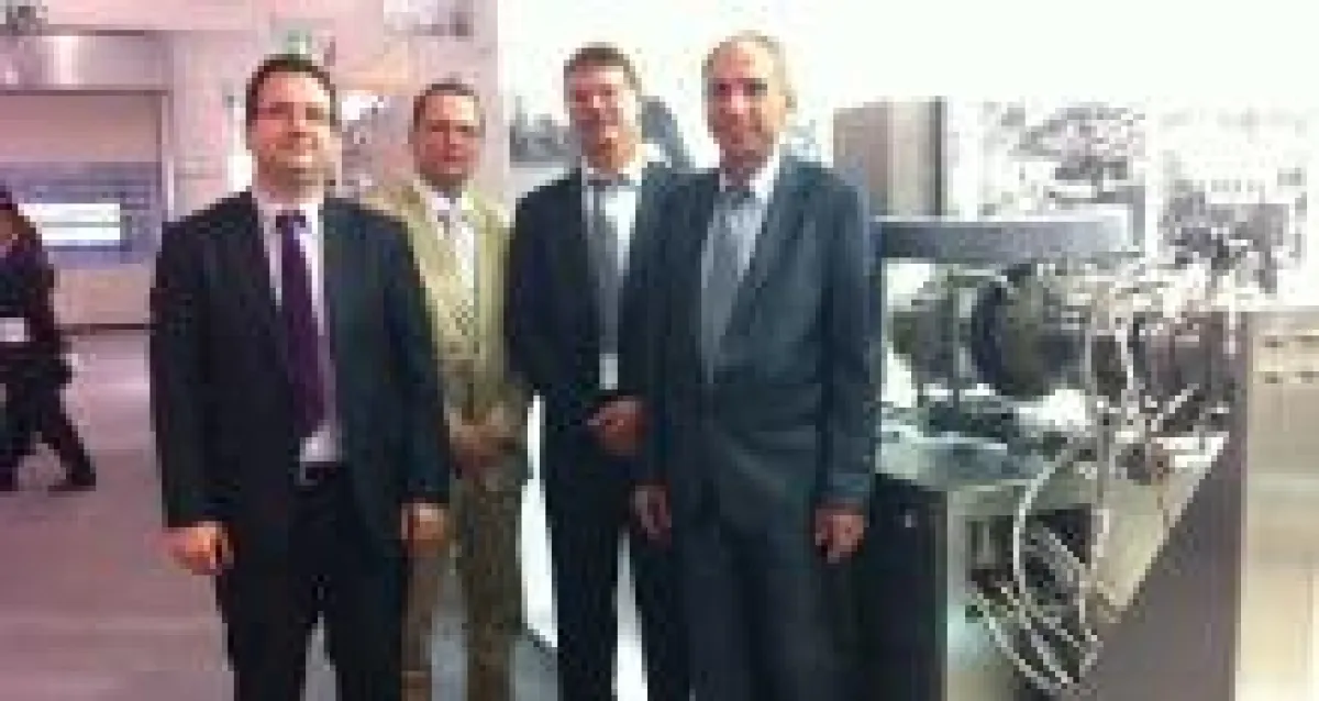 Dr. Gerold Koscher (Projektleiter RCPE), Dr. Thomas Klein (CEO RCPE), Reinhardt-Karsten Mürb und Bur