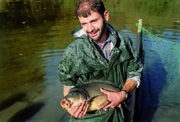 Bild: Abfischen der Teiche