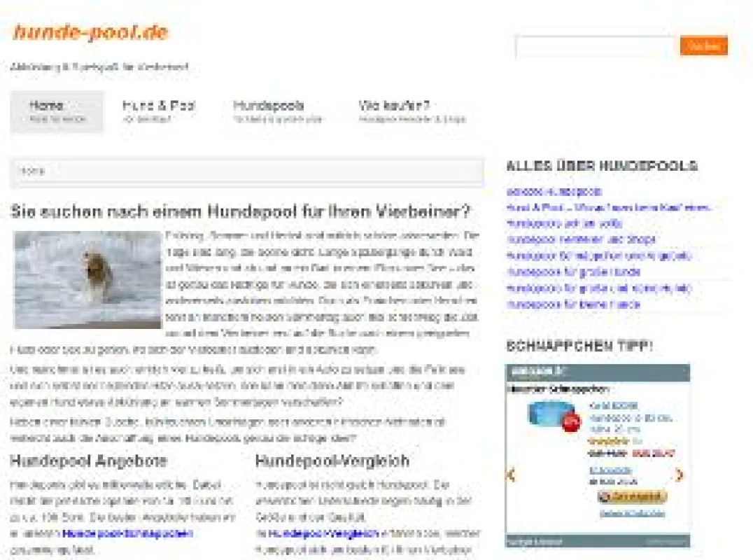 Screenshots hunde-pool.de