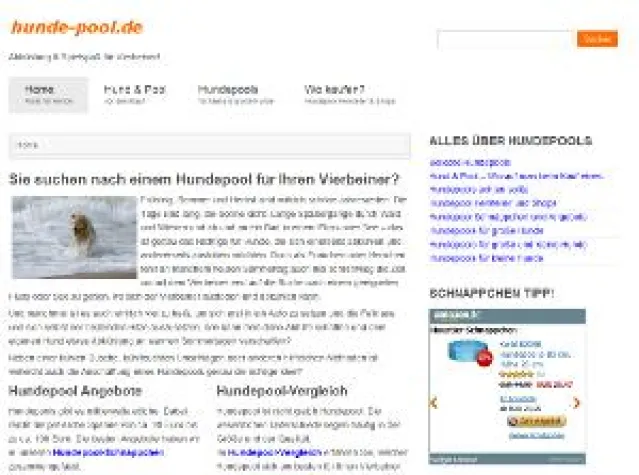 Der Hundepool – wichtige Abkühlung für Hunde Bild: Der Hundepool – wichtige Abkühlung für Hunde