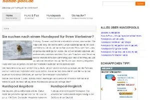 Bild: Der Hundepool – wichtige Abkühlung für Hunde