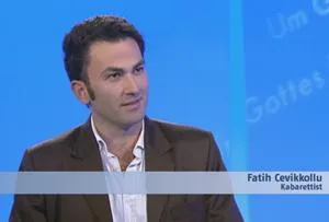 Bild: Bruder Paulus im Gespräch mit Fatih Cevikkollu, Sonntag 29.3.09, 8.30 Uhr N24 Ethik Um Gottes Willen
