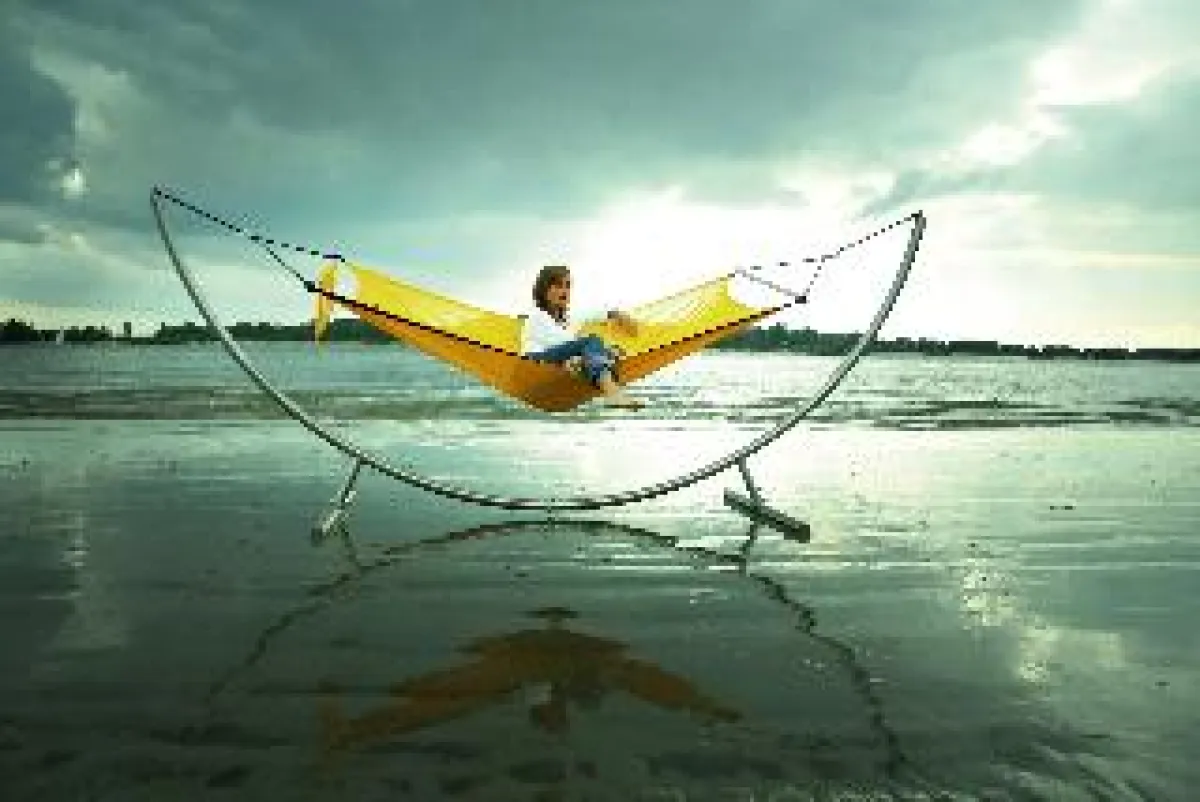 Crazy Chair Hängematte All-Weather und Edelstahl-Gestell Lazy