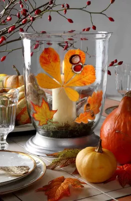 Bild: Dekorieren und Basteln im Herbst
