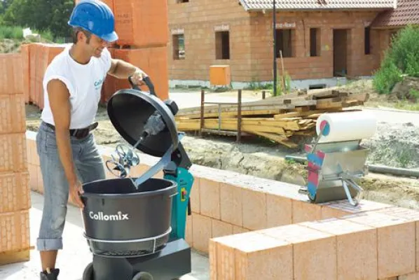 Bild: Automatisch Mischen mit dem Rotationsmischer AOX-S bedeutet effizientes Bauen