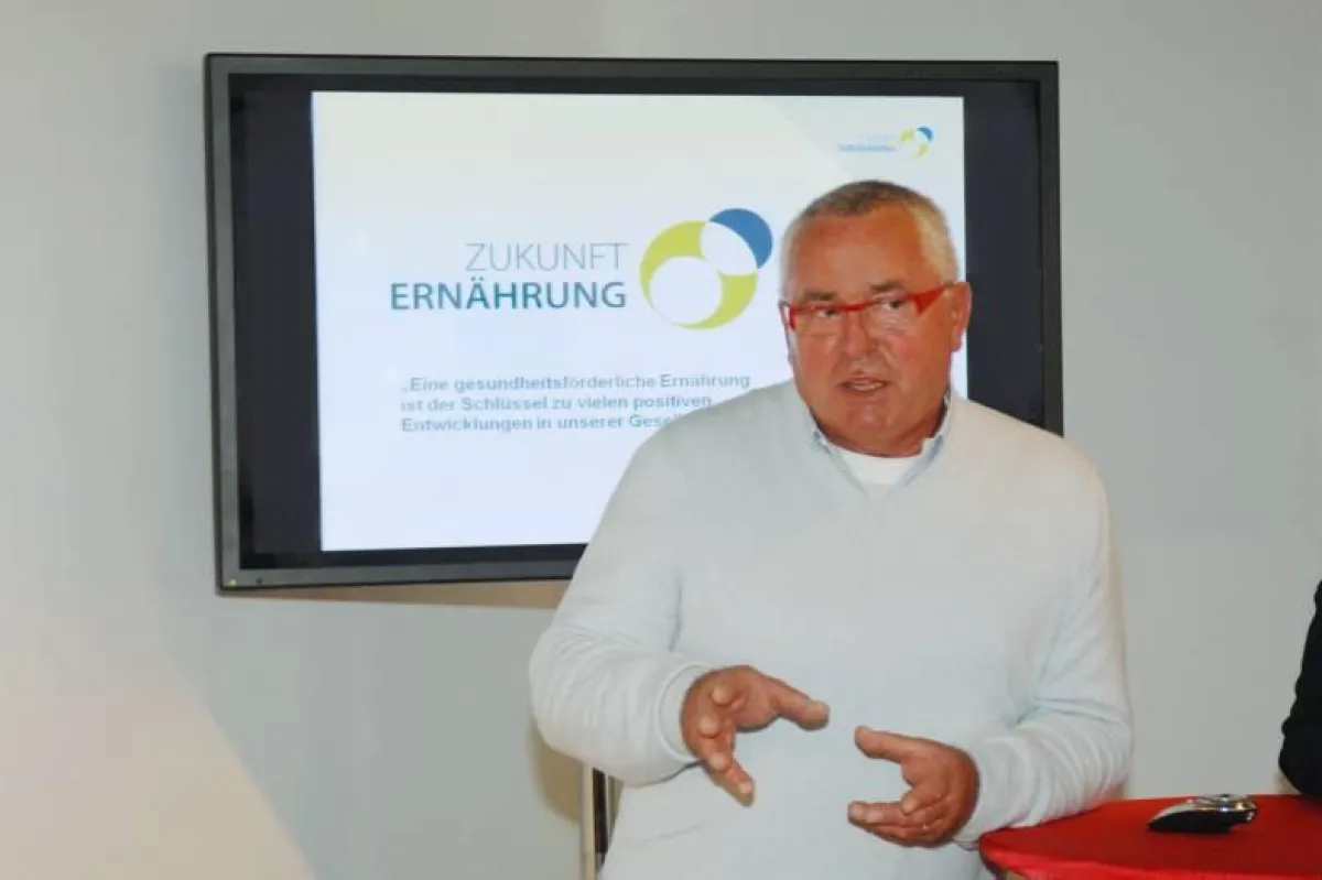 Gründer Dr. Kristian Glagau stelle die neue Initiative Zukunft Ernährung e.V. vor, 17. März 2009, München.
