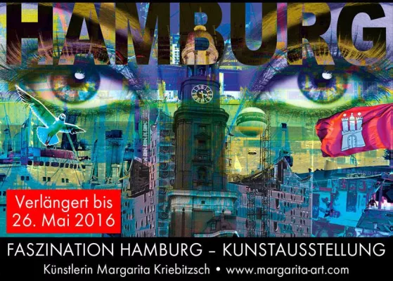 Bild: Verlängerung der Kunstausstellung FASZINATION HAMBURG bis 26.05.2016 - Pop Art von Margarita Kriebitzsch
