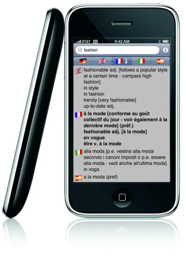 Die Modewörterbuch-App für iPhone und iPod touch
