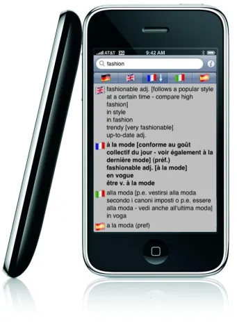 Eine Modewörterbuch-App für iPhone und iPod touch Bild: Eine Modewörterbuch-App für iPhone und iPod touch