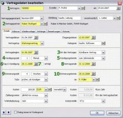 Bild: Verträge mit workflow-orientiertem Dokumentenmanagement-System verwalten