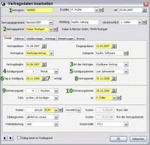 Bild: Verträge mit workflow-orientiertem Dokumentenmanagement-System verwalten