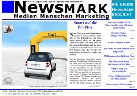 Bild: PDF-Magazin NewsMARK - Internet 2020 – Mit Tempo durchs Netz kostet
