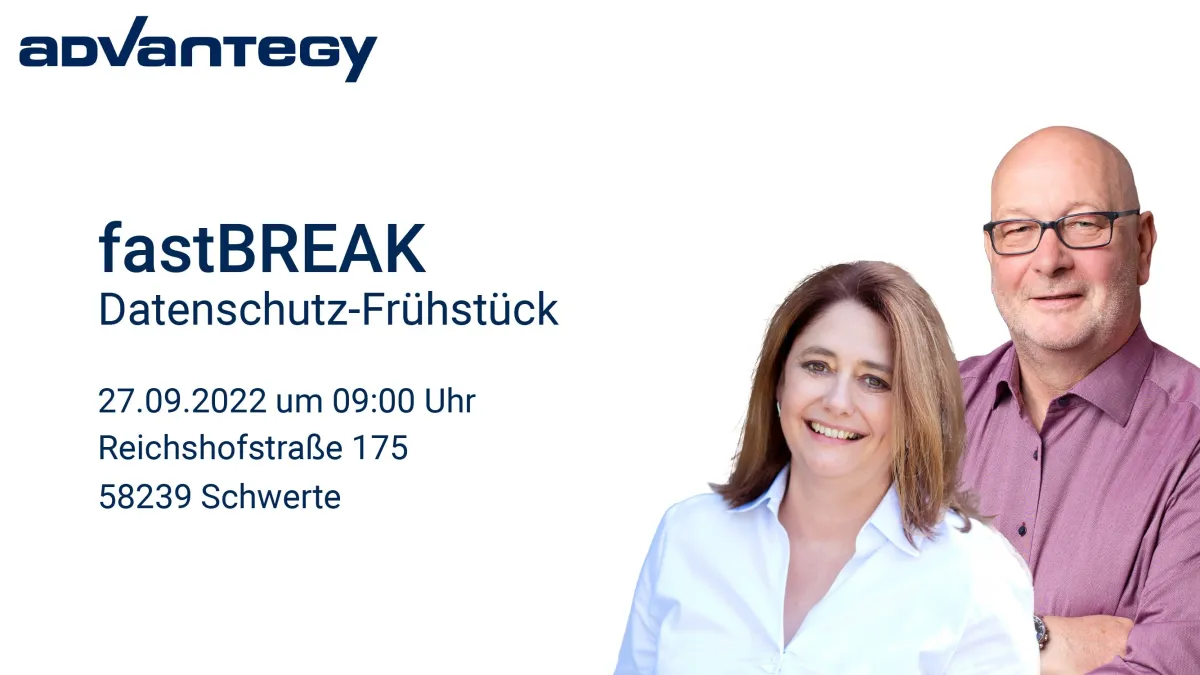 Uta Rusch und Uwe Rusch als Experten auf dem Datenschutz-Frühstück.