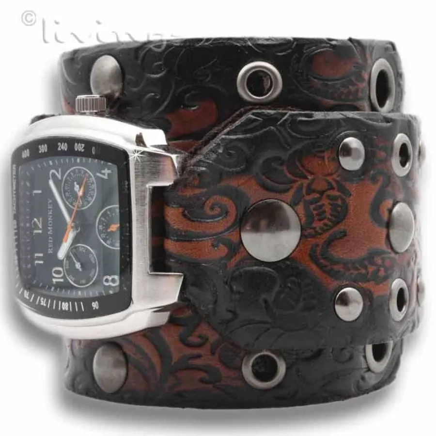 Red Monkey - Uhr Mens Tabacco Road Navigator