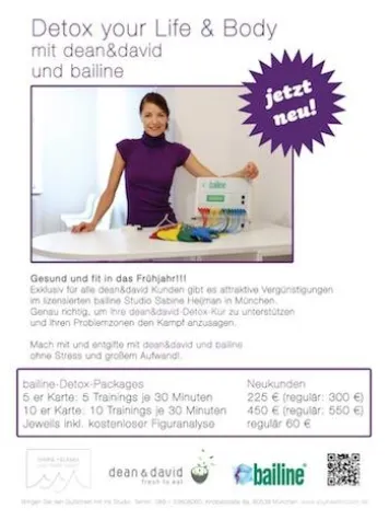 Bild: „Detox your Life & Body mit dean&david & bailine“