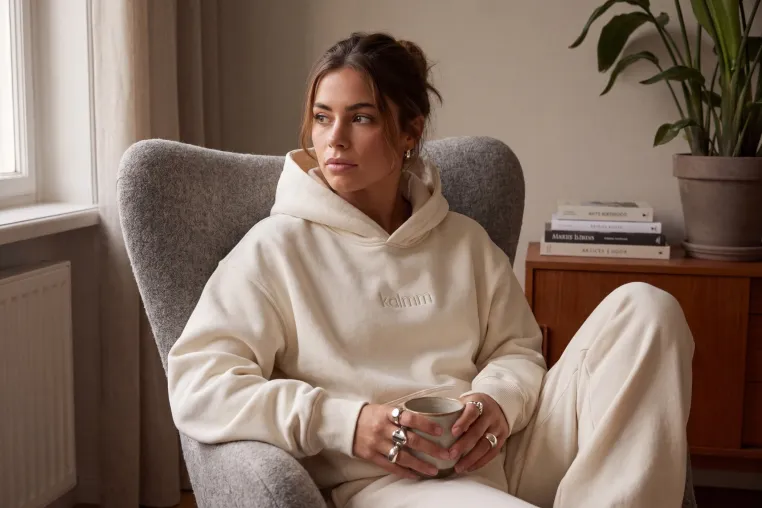 Der Hoodie-Effekt: Wie Kalmm Komfort und Stressreduktion zusammendenkt Bild: Der Hoodie-Effekt: Wie Kalmm Komfort und Stressreduktion zusammendenkt
