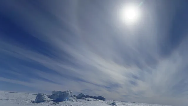 Bild: Größte Eiswüste hat die wenigsten Eiskeime weltweit