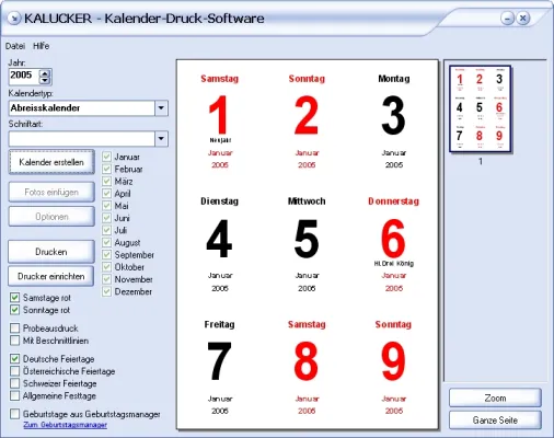 Bild: Kalucker: Kalender Marke Eigenbau