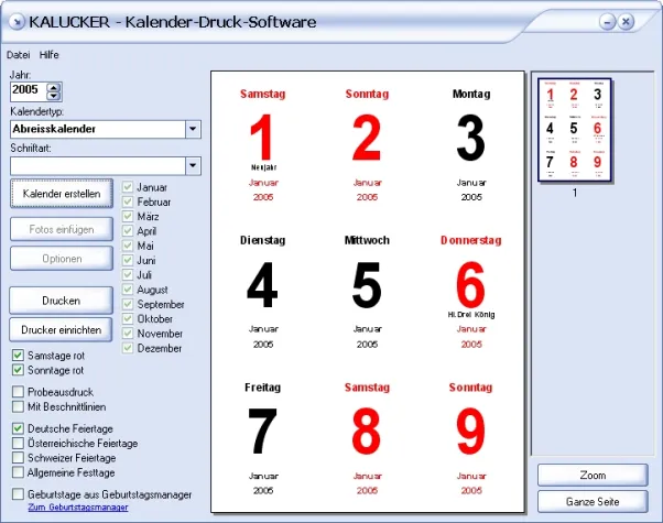 Bild: Kalucker: Kalender Marke Eigenbau