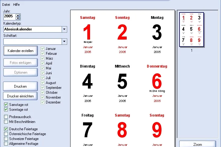 Bild: Kalucker: Kalender Marke Eigenbau