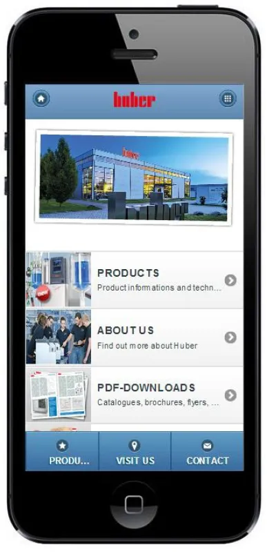 Huber Kältemaschinenbau launcht neue mobile Webseiten in Deutsch und Englisch