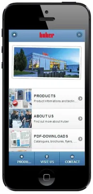 Bild: Huber mit neuer mobiler Website