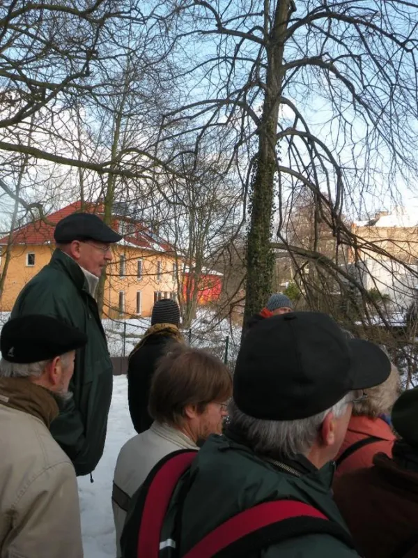 Am Schauplatz des ersten Bauabschnitts fand die Führung besonders großes Interesse.