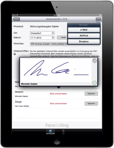 Bild: Form is King: Neue App für mobile Wohnungsübergabe geht an den Start