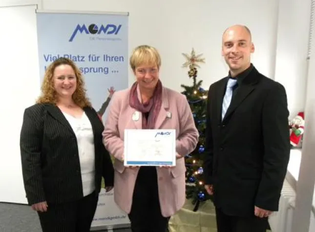 Bild: MONDI – DIE Personalagentur unterstützt die Hessing-Stiftung