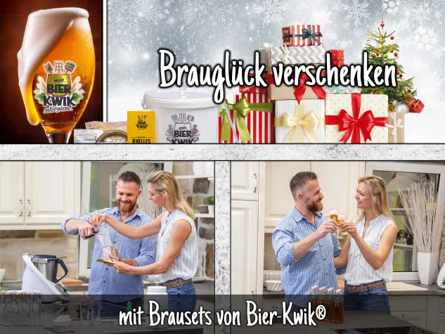 Bild: Brauglück mit den Brausets von Bier-Kwik® verschenken!