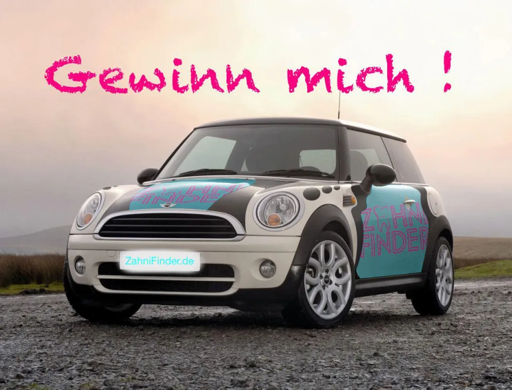 Jetzt mit etwas Glück einen von 3 original ZahniFinder Mini Cooper gewinnen