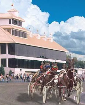 Bild: Traberabend auf Freehold, New Jersey - der ältesten Bahn der USA