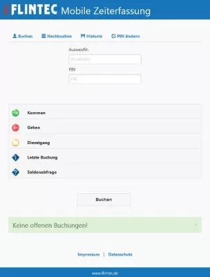 Bild: Zeiterfassung mit der Flintec Web App: Eine mobile Lösung