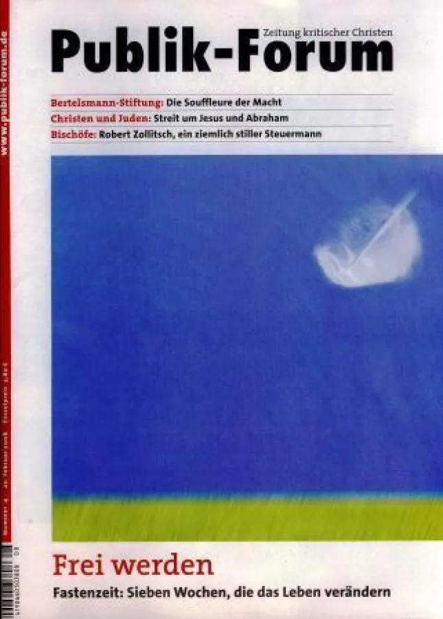 Publik-Forum, Zeitschrift kritischer Christen mit Einladung zur Osteraktion
