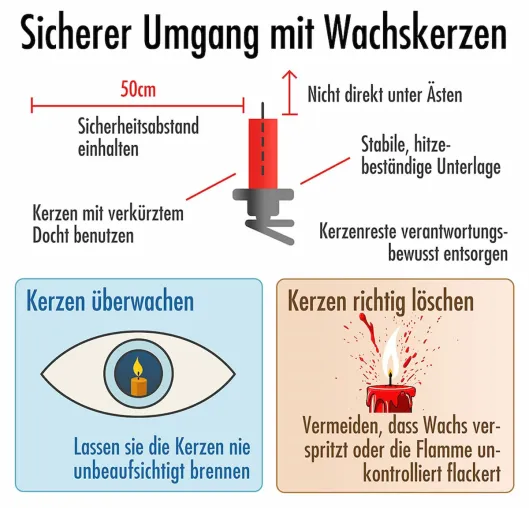 Bild: Advent, Advent: Zeit der Lichter – aber auch der Brandgefahr
